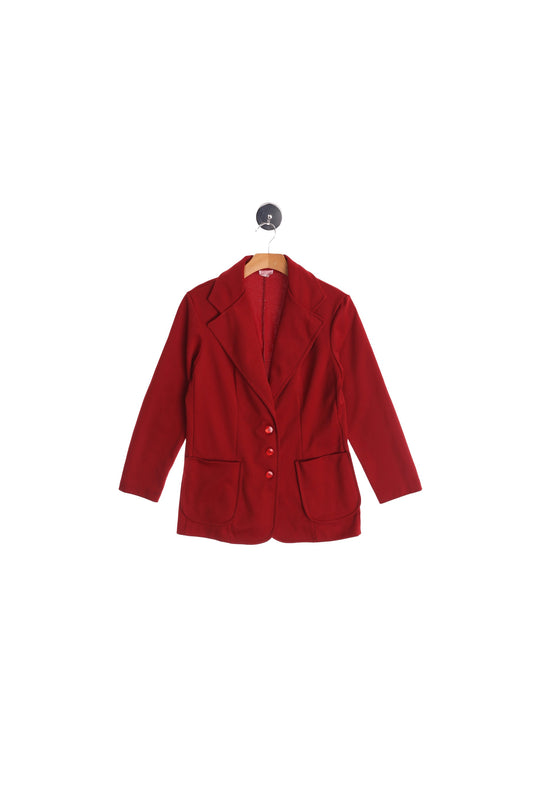 70's Red Polyester Blazer