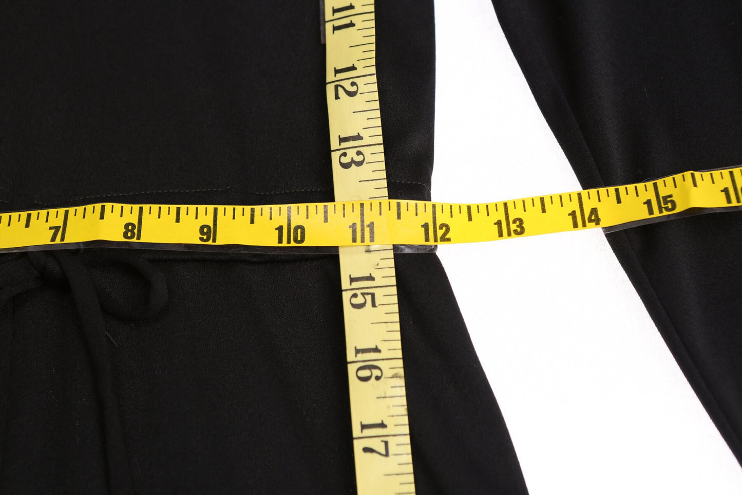 70's Black Polyester Jumpsuit with Embroidered Collar