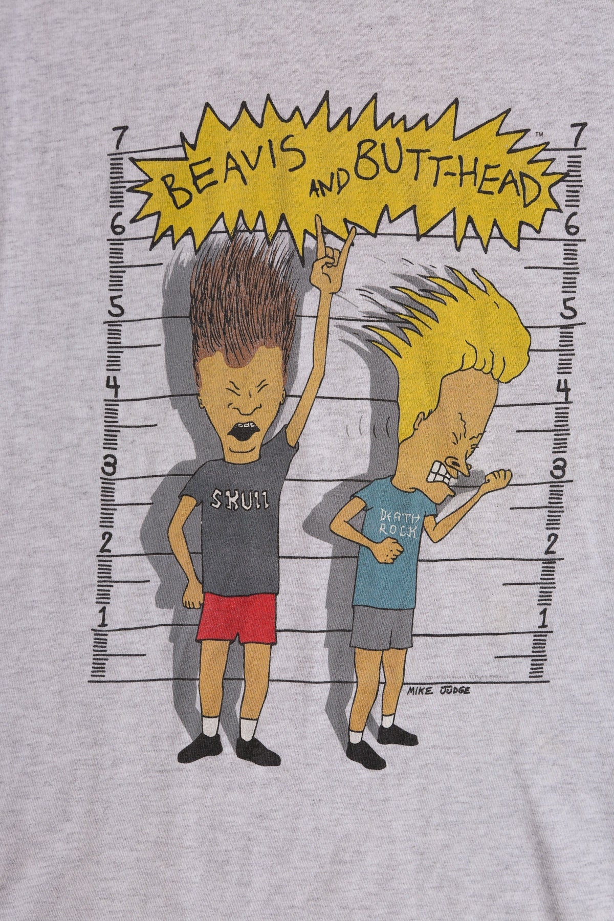 Beavis and Butt-Head Gray Graphic T-shirt