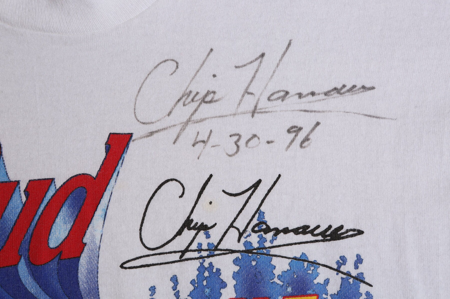 Vintage Autographed Hydroplane Racing Graphic T-shirt