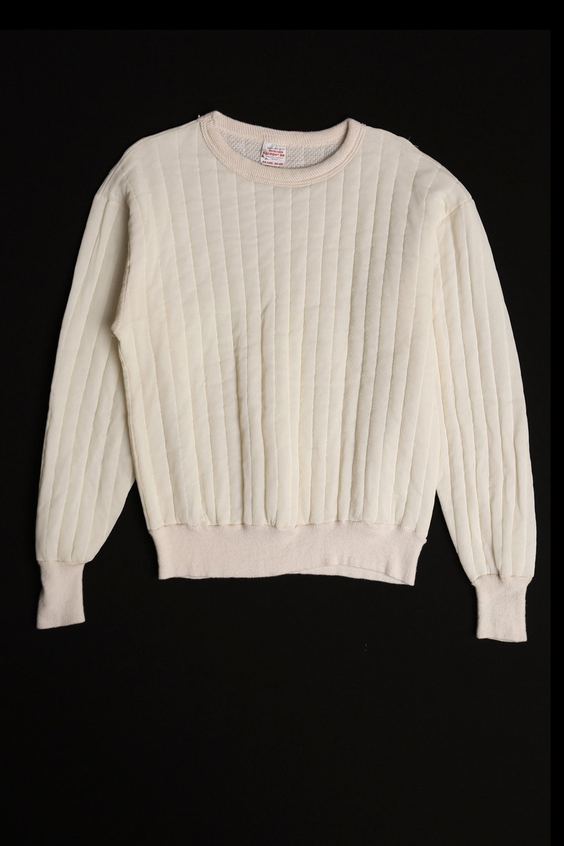 Vintage Polyester Beige Sweatshirt