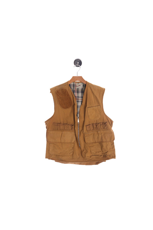 Vintage Hunting Vest - Canvas - Costume Made by Brush Master - Era 40's - 50's