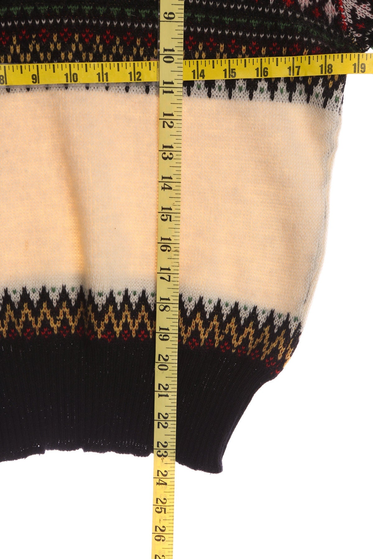 Vintage Men Crew Neck Sweater with Denmark Christmas Print - By Jay Berma