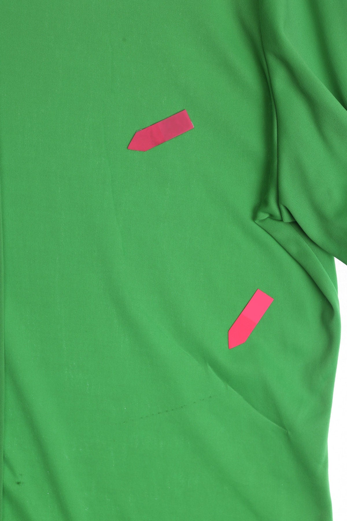 70's Women Green Poly Top