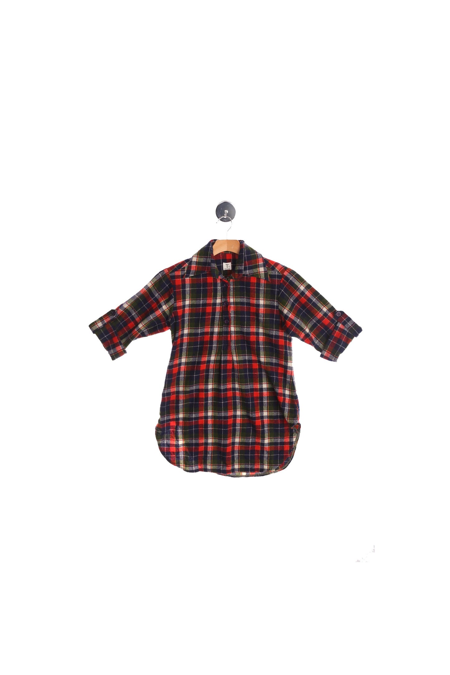 Vintage Women Plaid Flannel Blouse