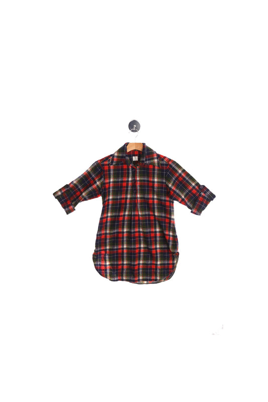 Vintage Women Plaid Flannel Blouse