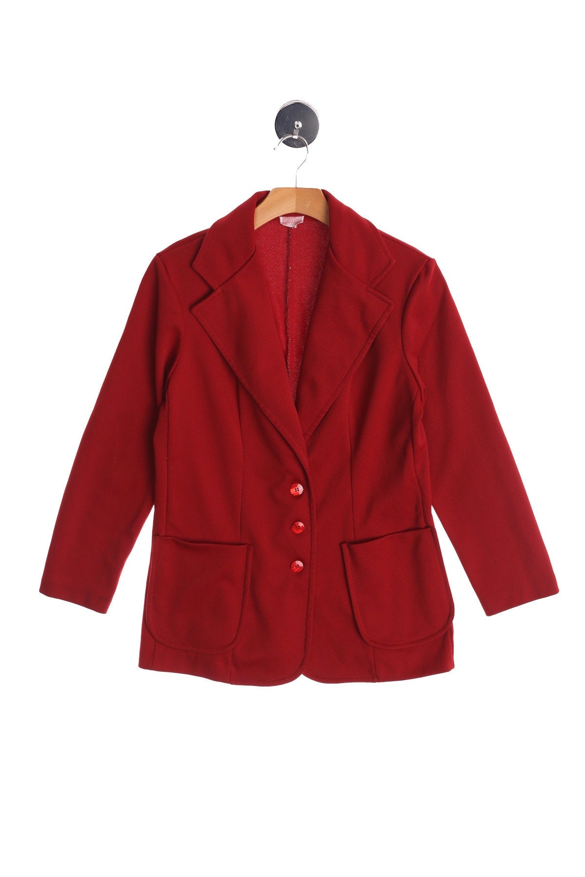 70's Red Polyester Blazer