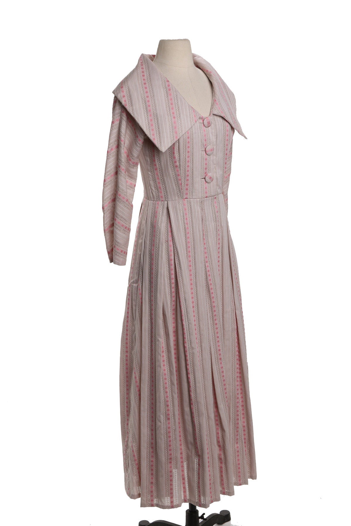 Vintage Casual Dress - Striped - Era 40's - 60's