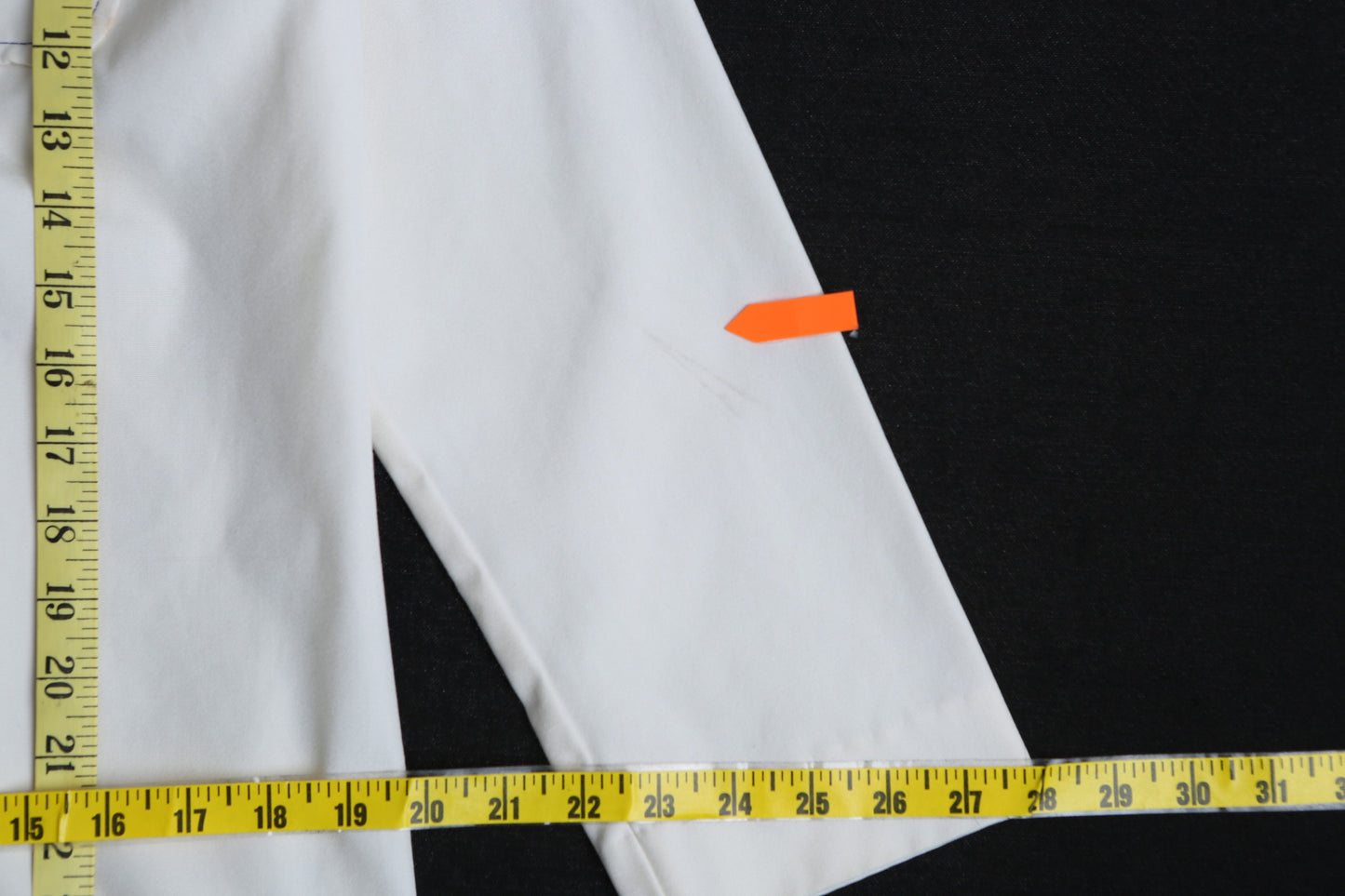 70's White Poly Blouse