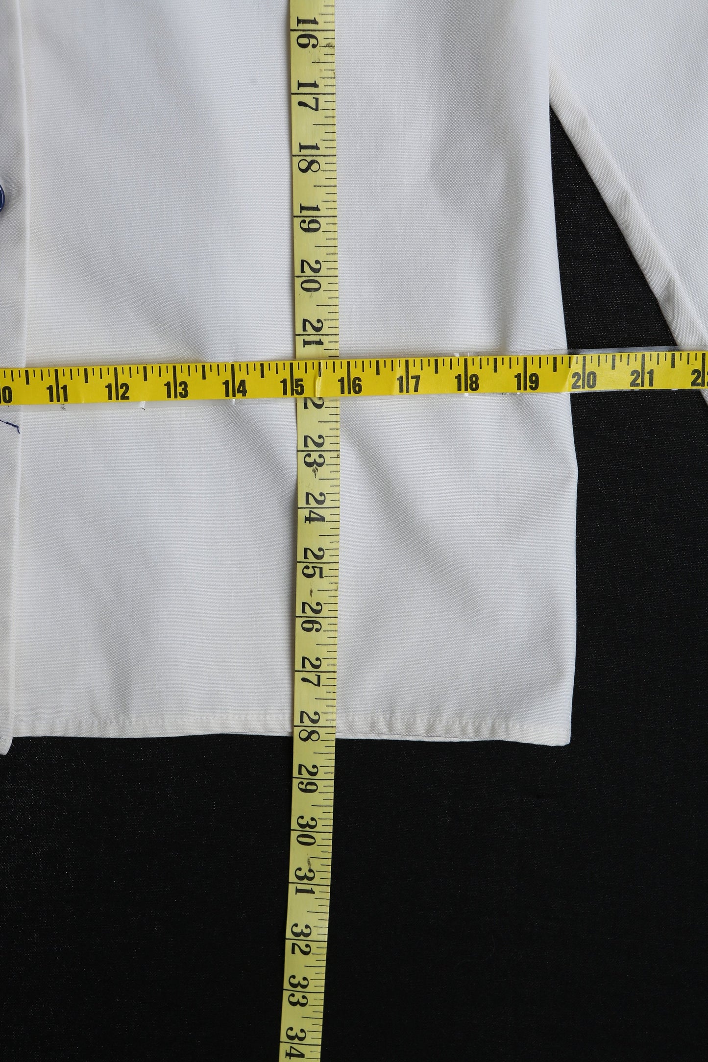 70's White Poly Blouse