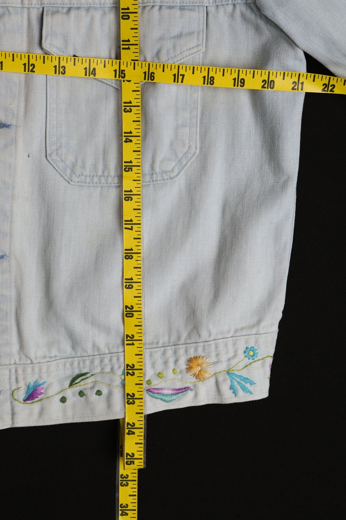 Vintage Lee Blue Embroidered Jacket