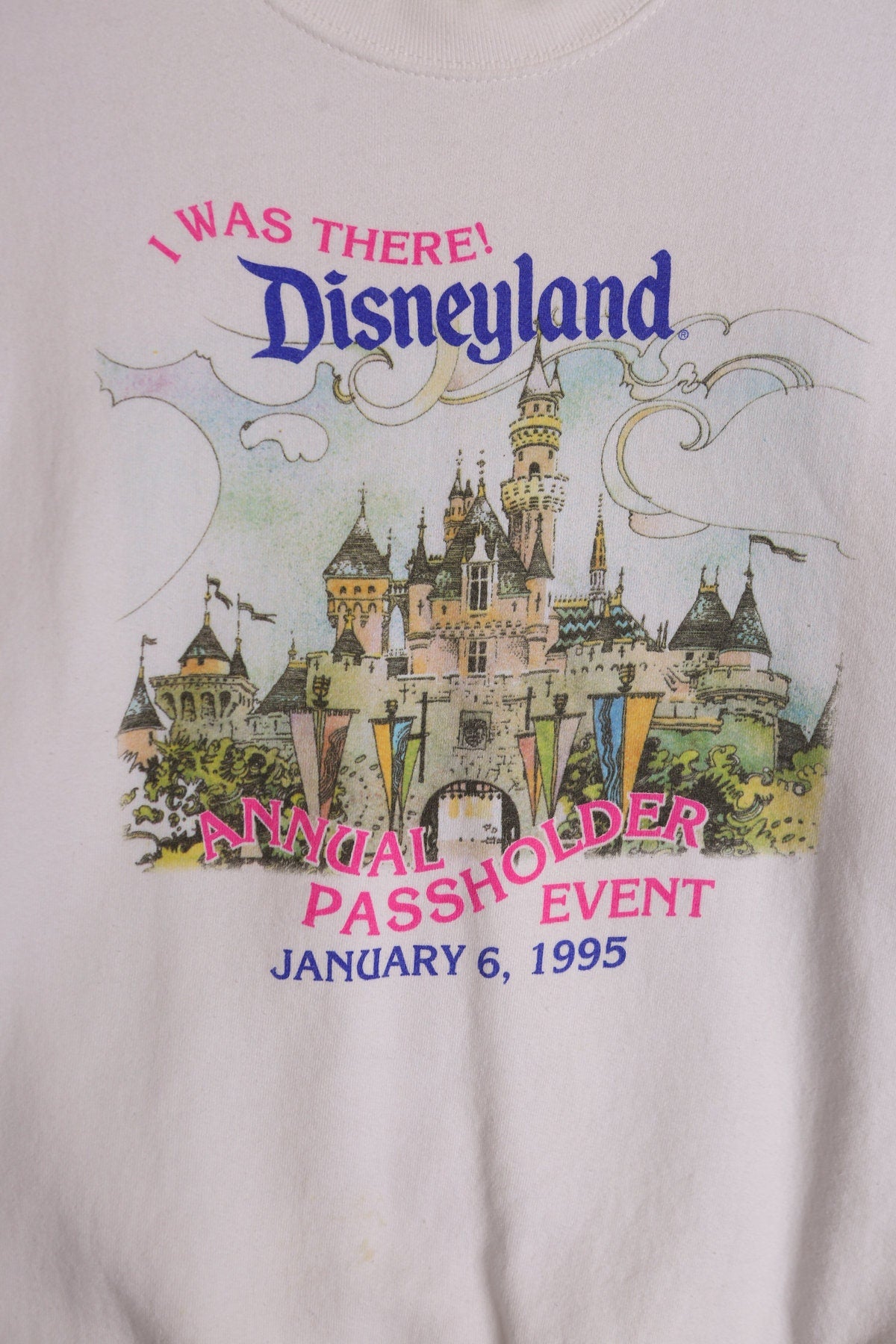Vintage Disneyland Annual Passholder Event 1995 Graphic Sweatshirt