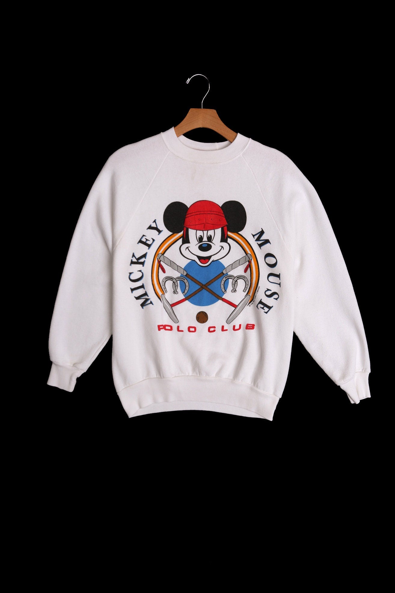 Vintage Mickey Mouse Sweatshirt - Polo Club Print