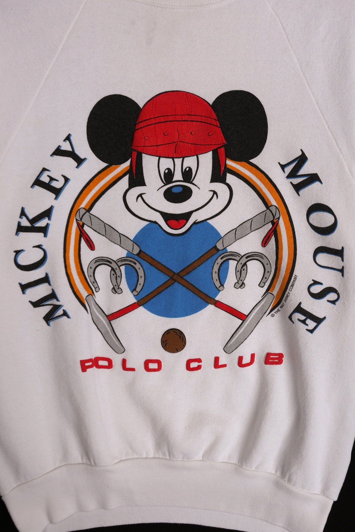 Vintage Mickey Mouse Sweatshirt - Polo Club Print