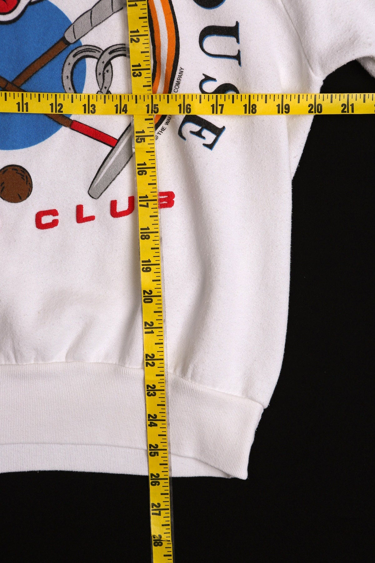Vintage Mickey Mouse Sweatshirt - Polo Club Print