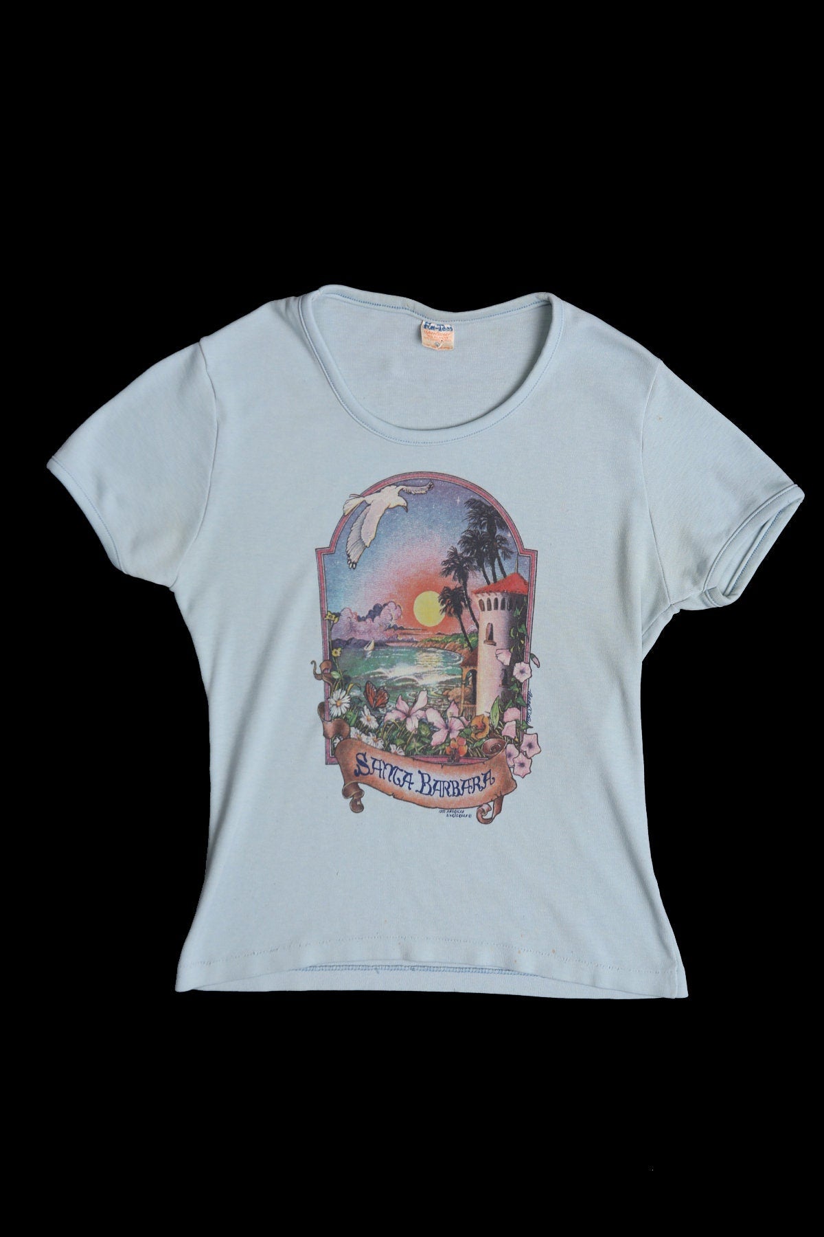Santa Barbara Vintage Women Graphic T-shirt - Era 70's - 80's