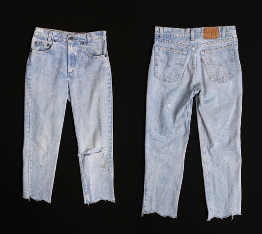 Vintage Levi's Jeans - Stonewashed - High Waist - Cut Off