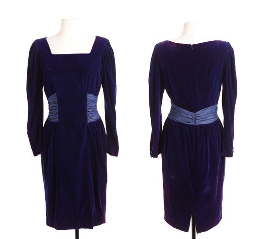 Vintage Purple Evening Dress - Era 80's - 90's