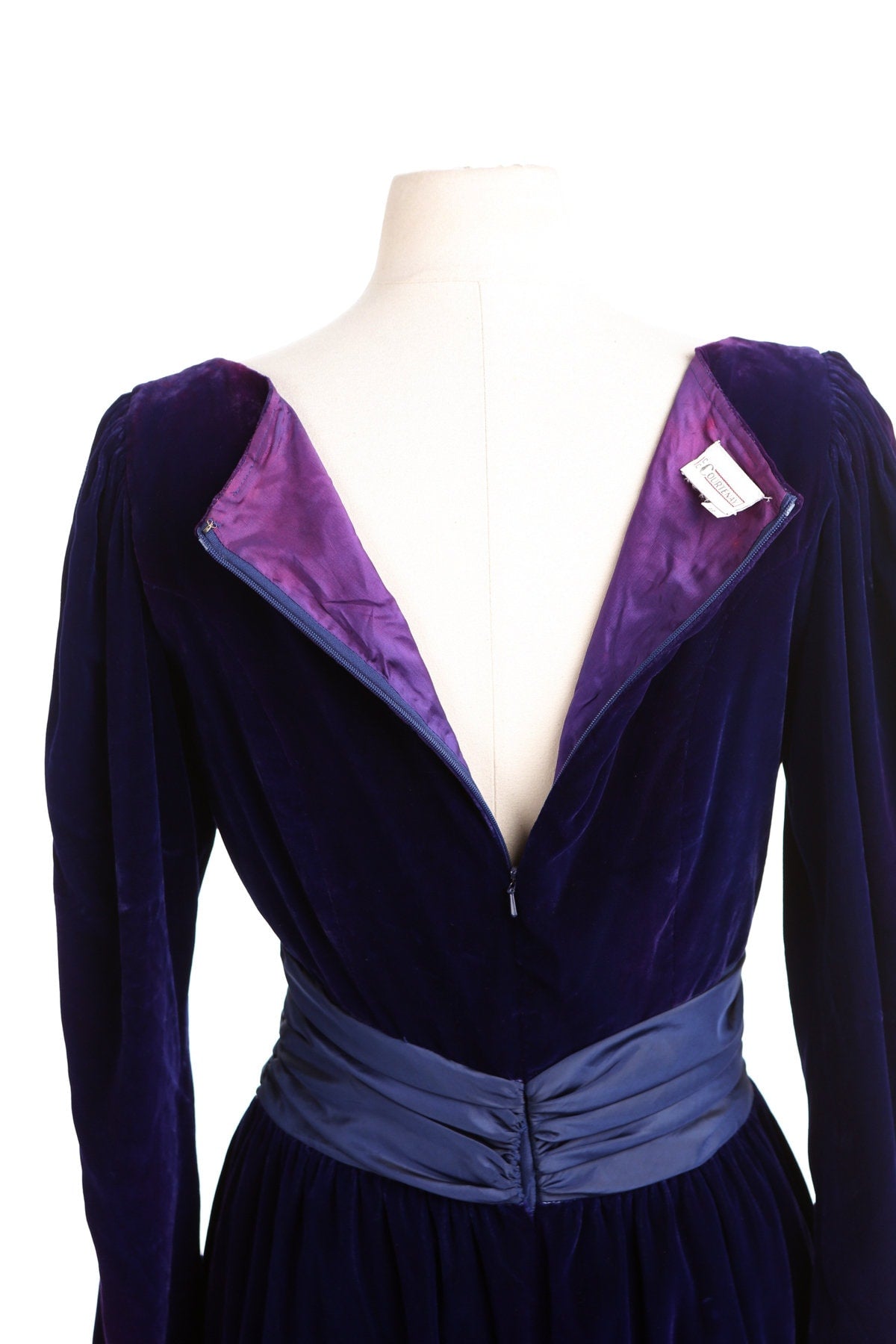 Vintage Purple Evening Dress - Era 80's - 90's