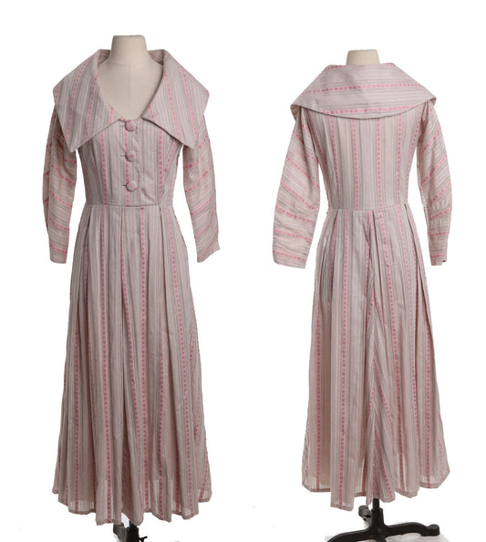 Vintage Casual Dress - Striped - Era 40's - 60's