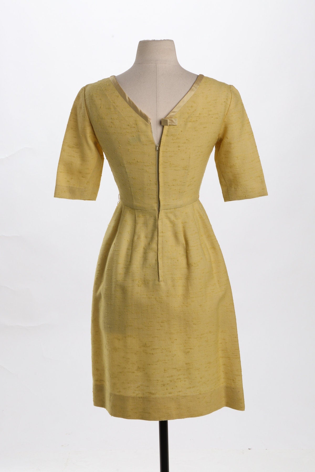 Vintage Yellow Evening Dress