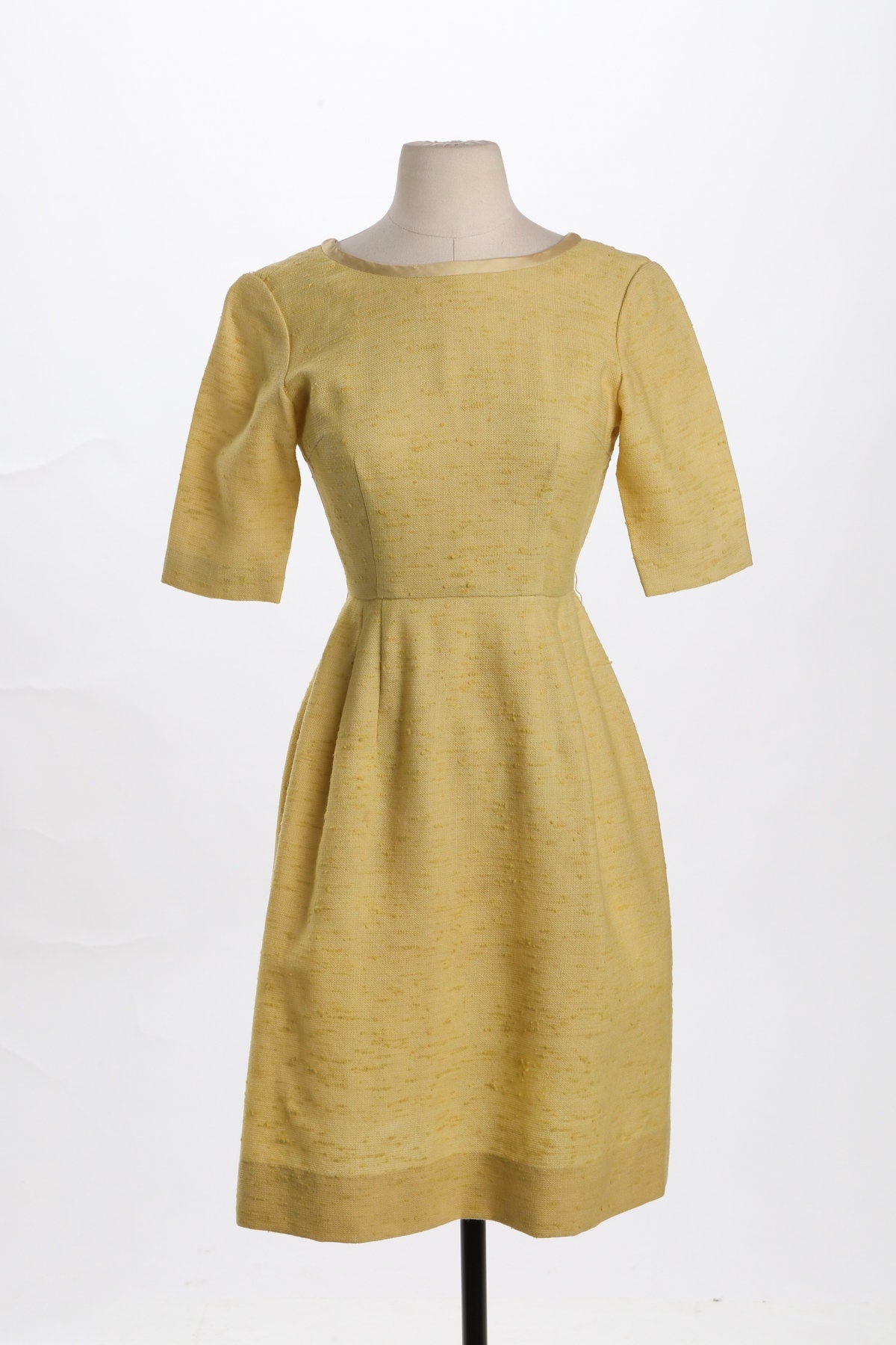 Vintage Yellow Evening Dress