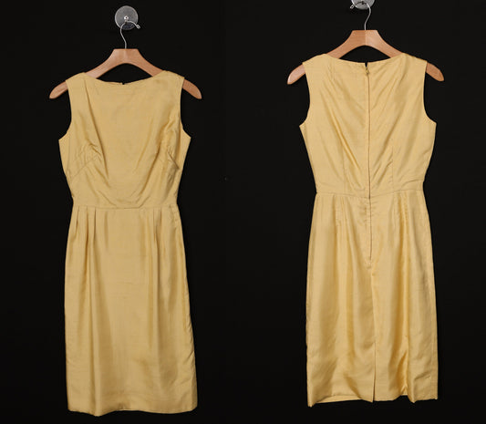 Vintage Yellow Evening Dress - Era 50's - 60's