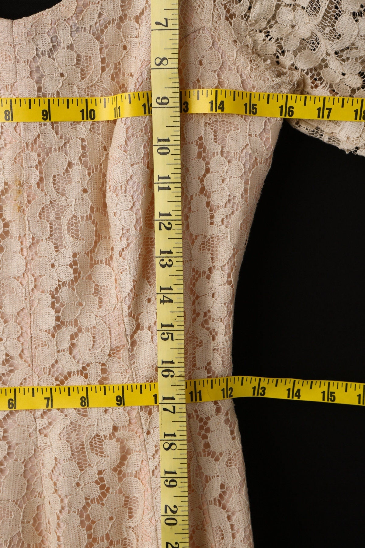 Vintage Casual Lace Dress - Era 50's - 60's