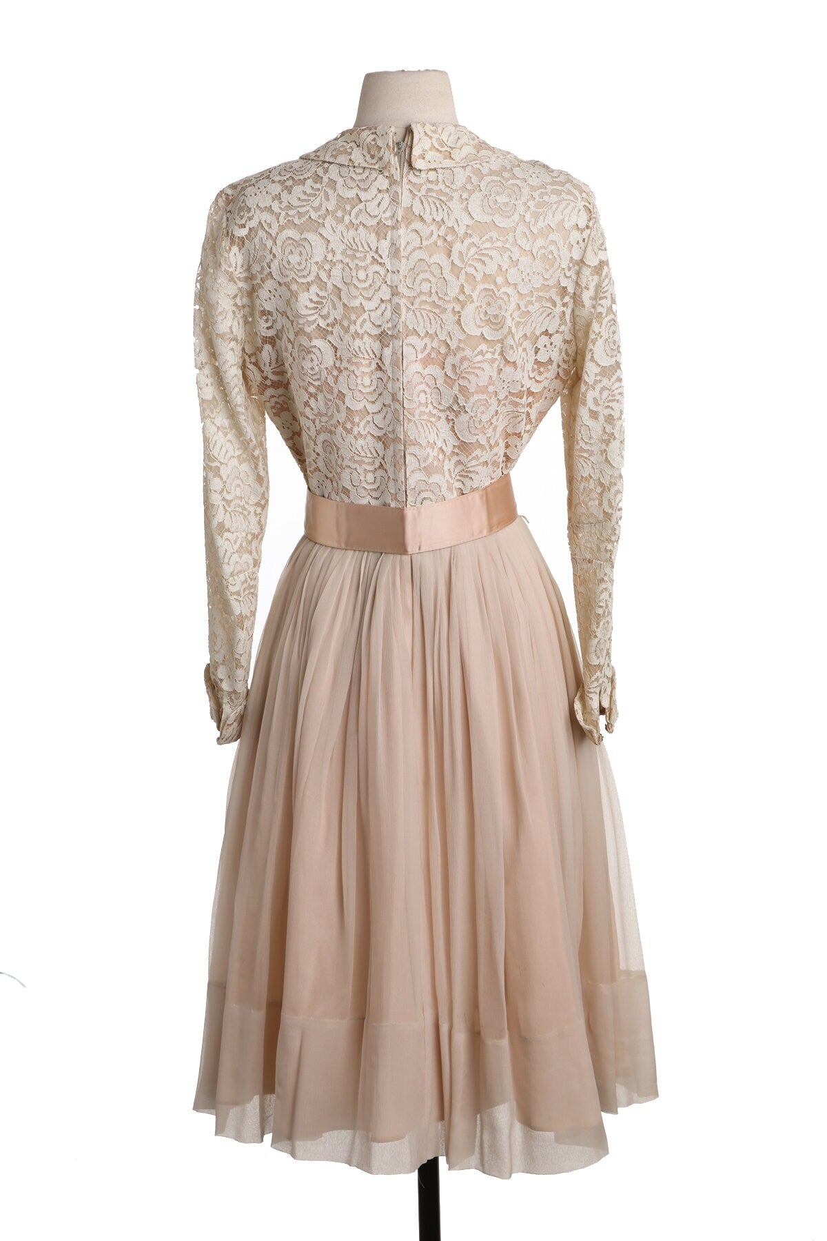 Vintage Women 50's Casual Lace Dress