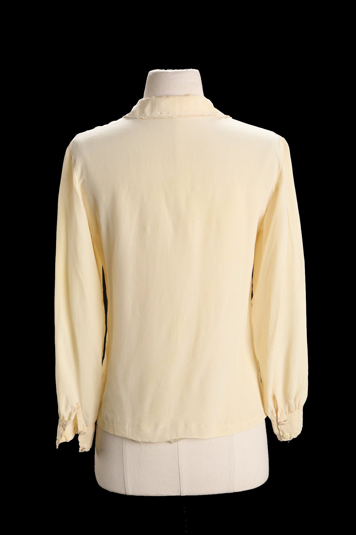 Vintage Hand Embroidered Silk Top - Made in Shanghai, China