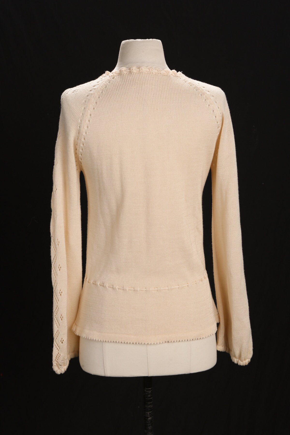 70's Women Acrylic Top - Top and Waist adjusting String