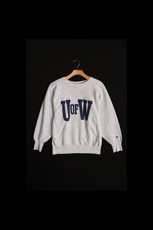 Vintage Champion Gray Sweatshirt - U of W -