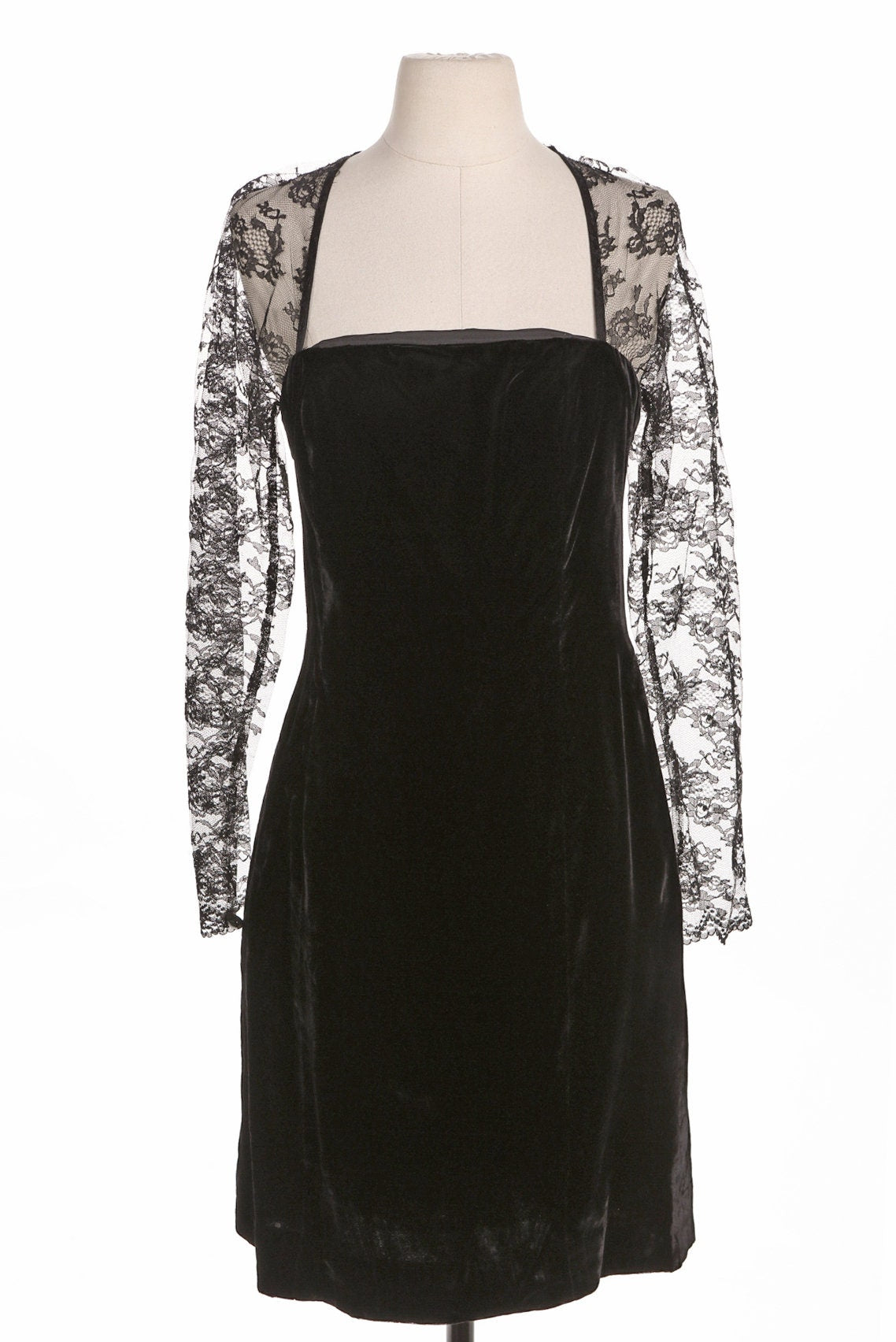 Vintage Women Black Evening Dress - Era 90's - 80's