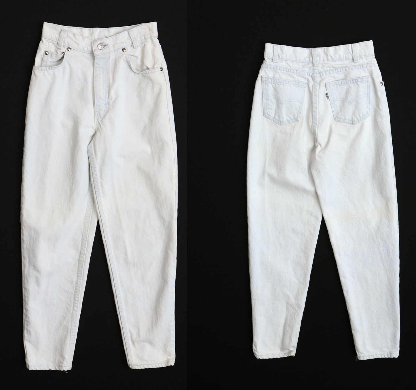 Vintage levi's high waist jeans blue light wash denim silver tab pants women 90's y2k