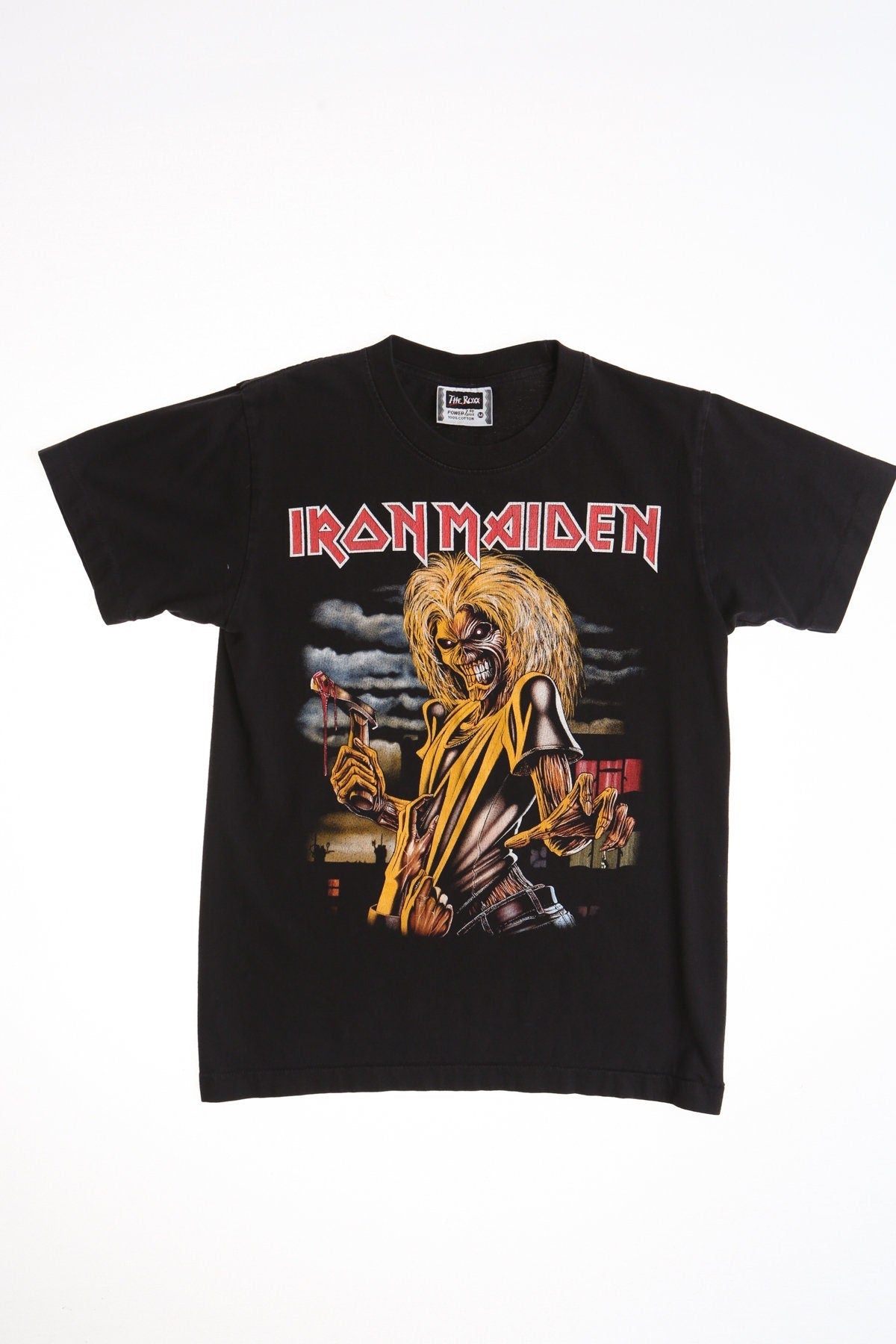 Iron maiden the roxx label rock rocker shirt t-shirt killers y2k band