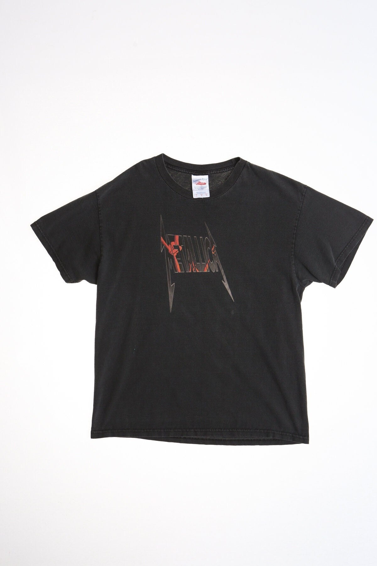 Metallica black shirt y2k 90's 2000 rocker t-shirt graphic fist