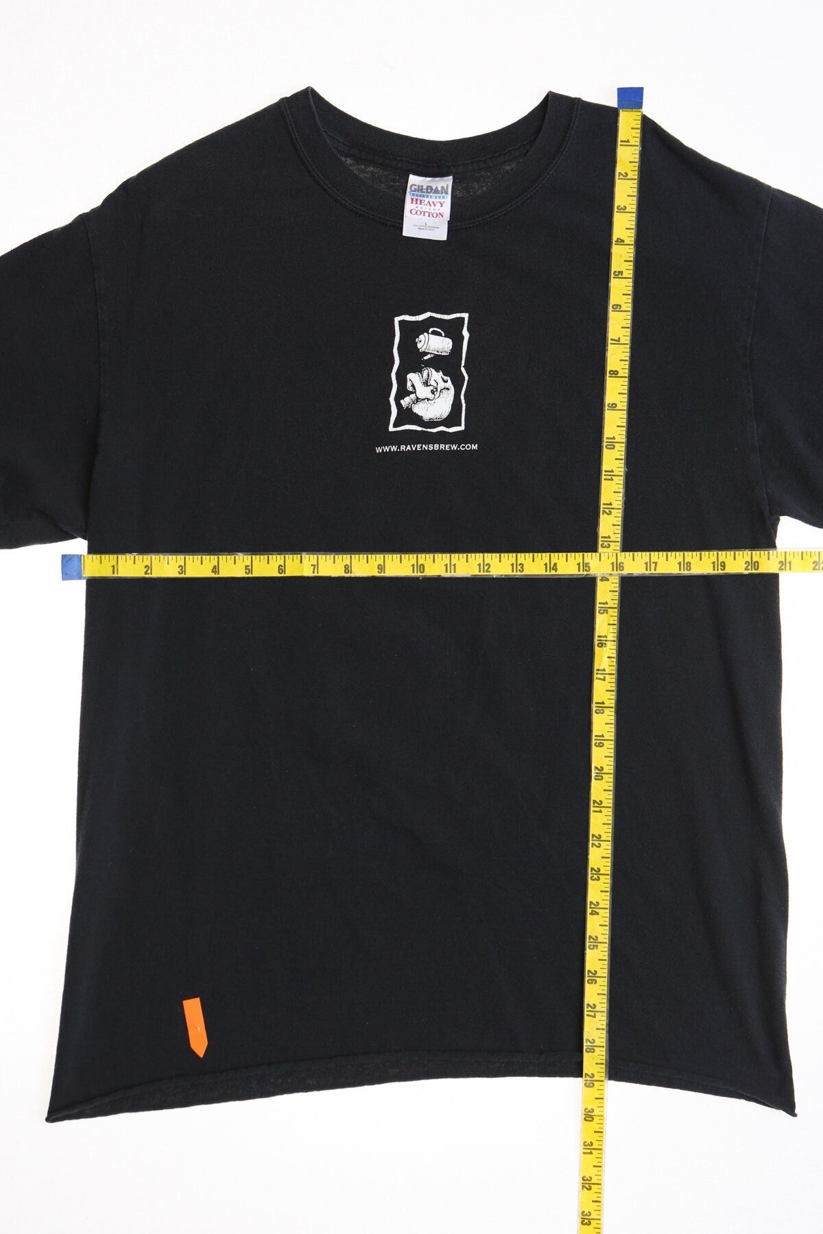 Graphic shirt coffee black 90's raven's brew ray troll 1996 skeleton night raven