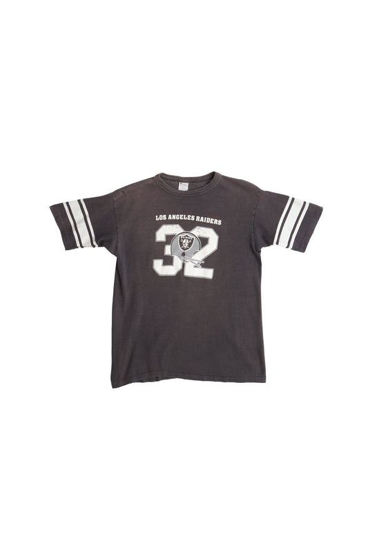 Vintage los angeles raiders black champion made in usa 70's football jersey shirt