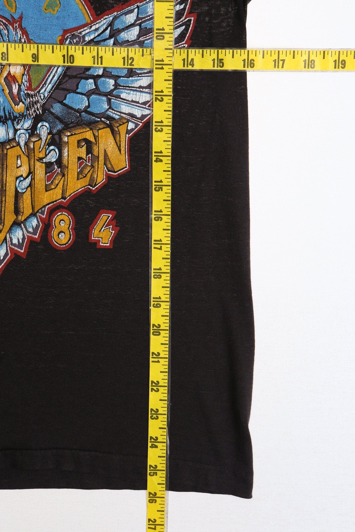 Van halen 1984 tour of the world shirt black concert tour 80's