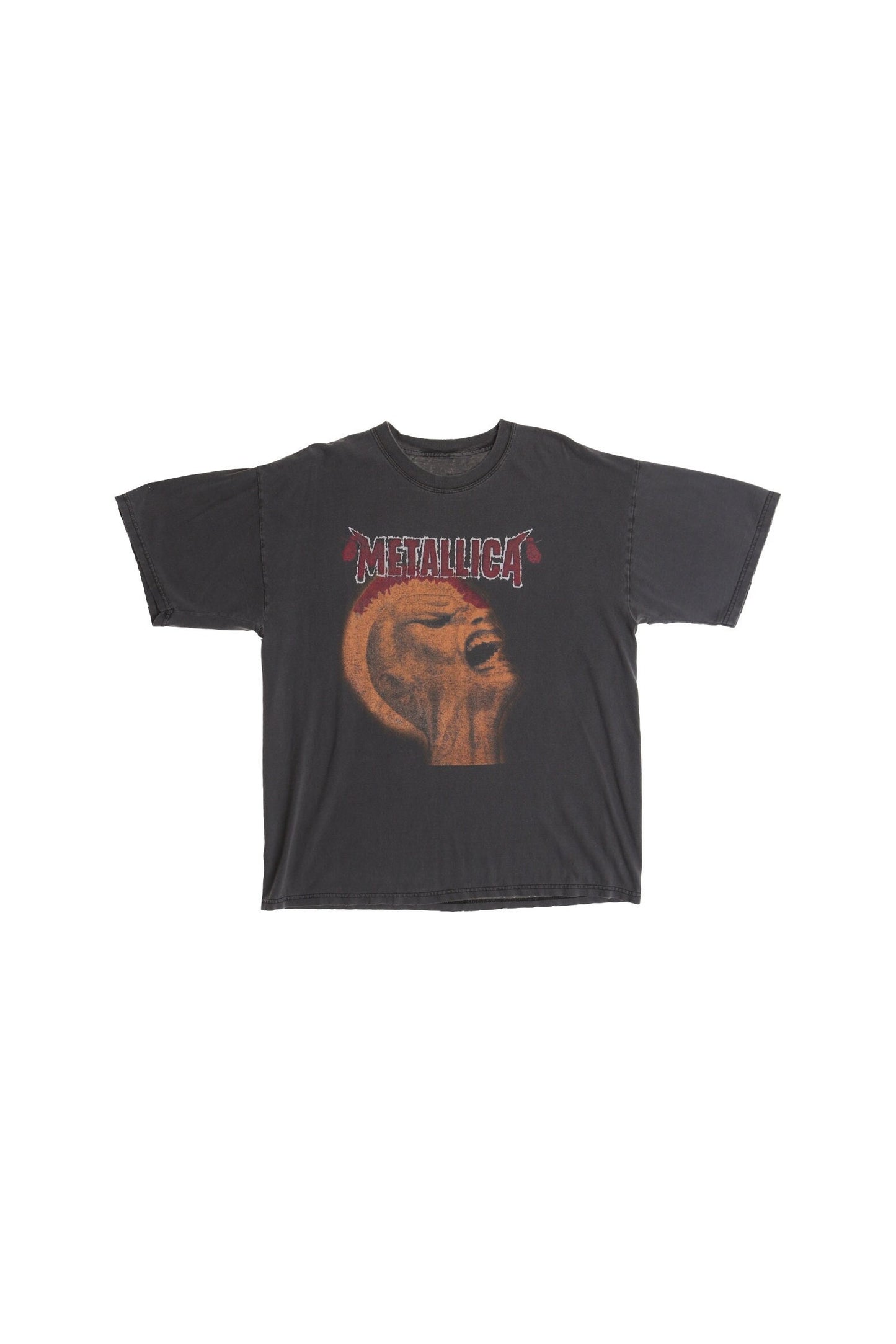 2004 metallica black shirt tour concert t-shirt fist rock music