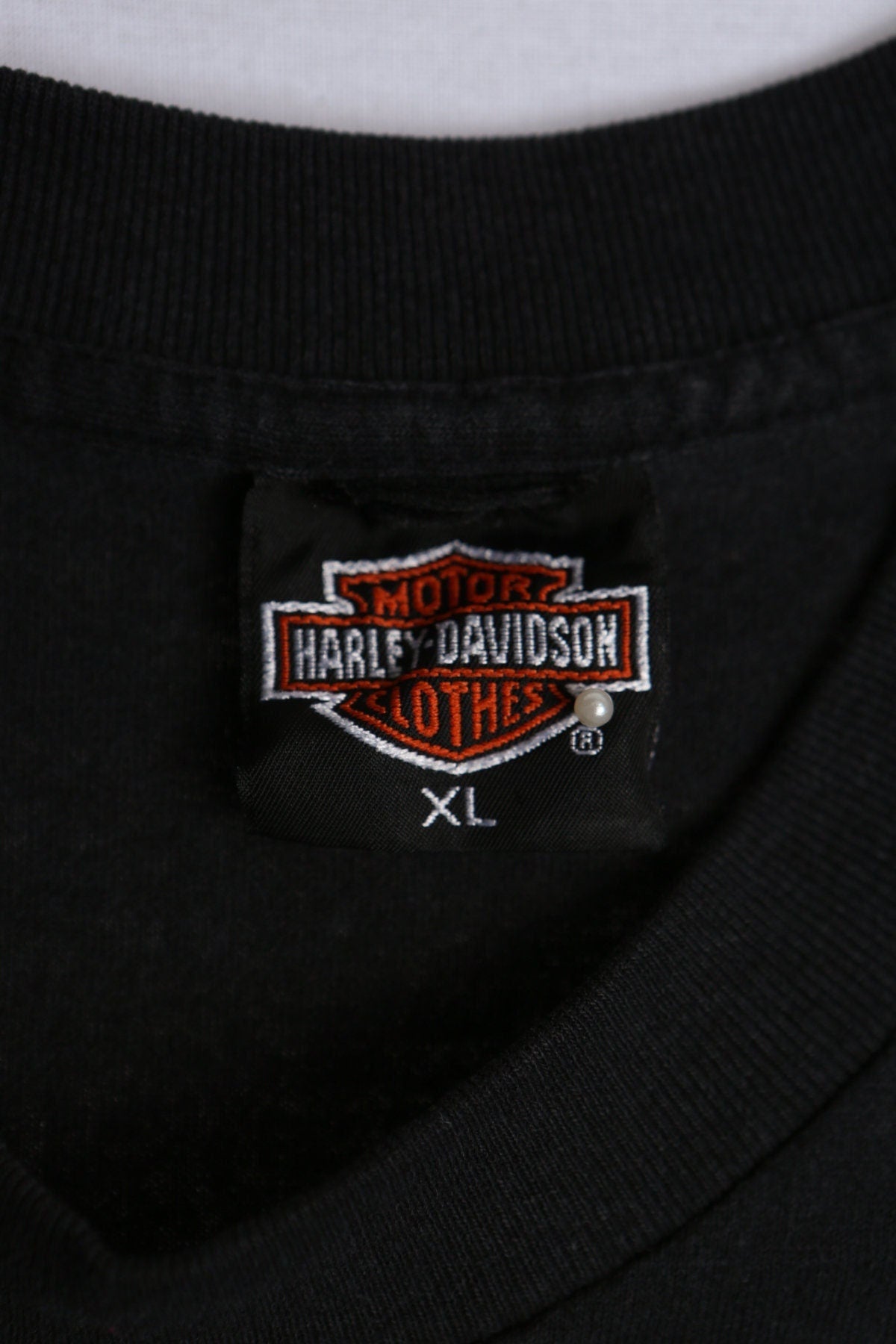 Vintage harley davidson shirt black biker 90's xl dealer poker cards