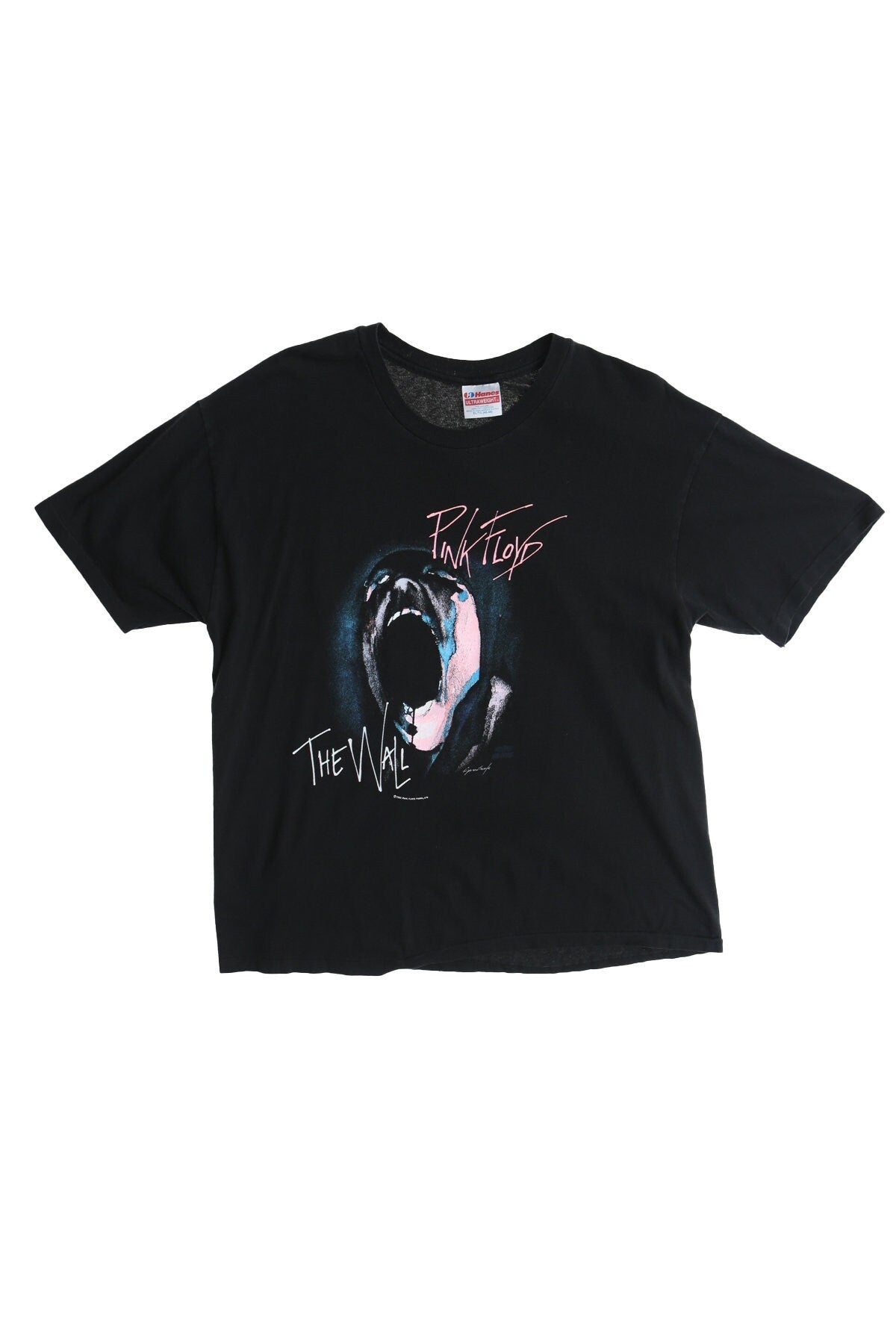 Vintage pink floyd the wall 80's 90's shirt t-shirt rock concert tour black 1982 xl