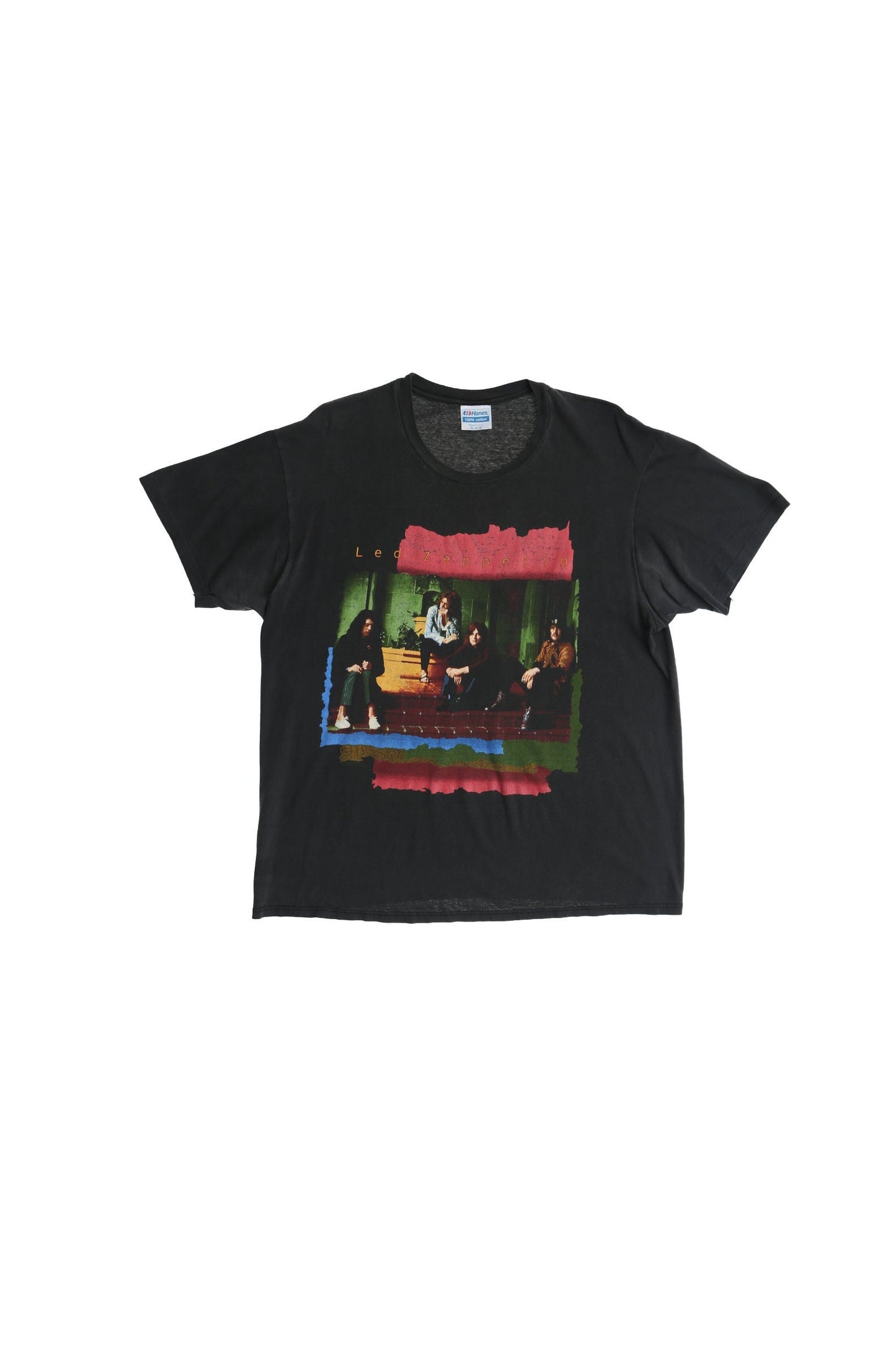 Vintage led zeppelin rock tour concert t-shirt black 1979 1969