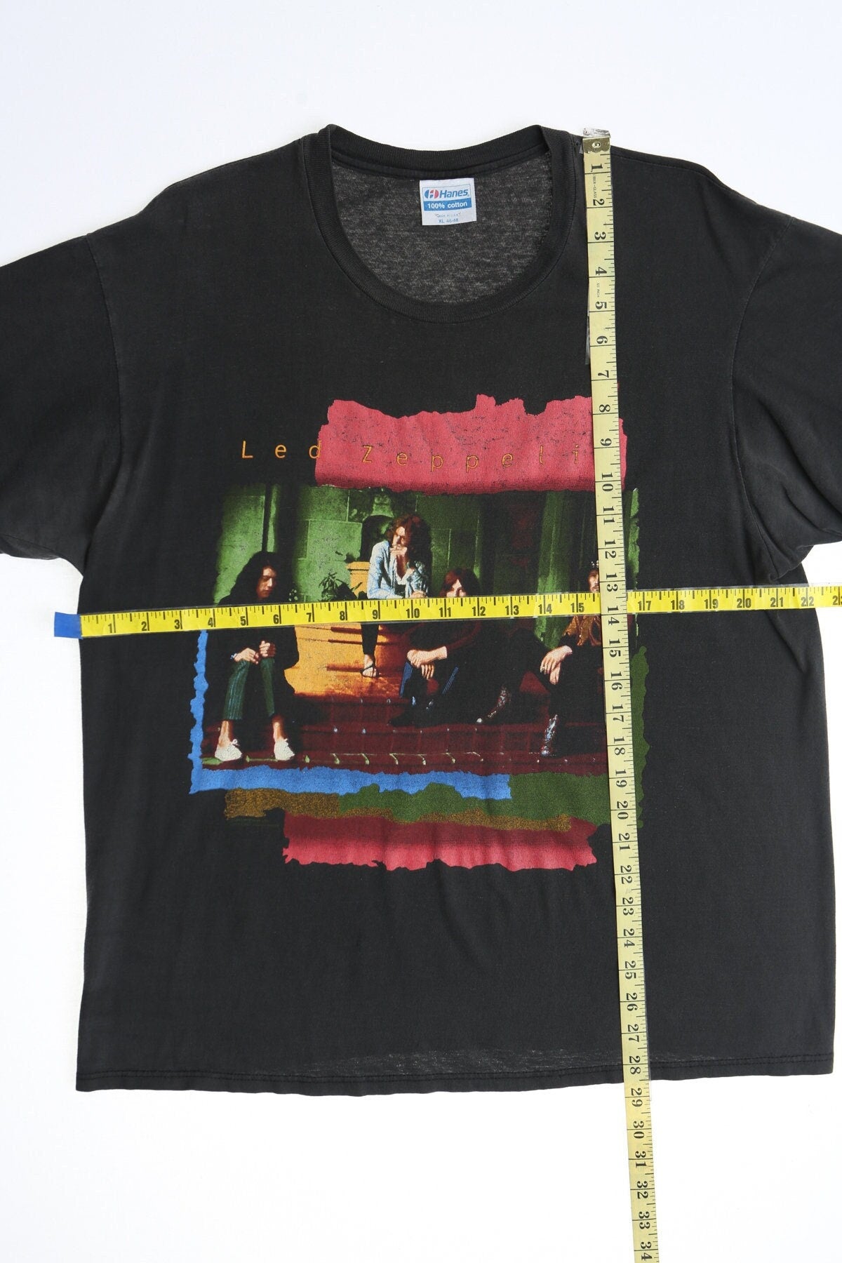 Vintage led zeppelin rock tour concert t-shirt black 1979 1969