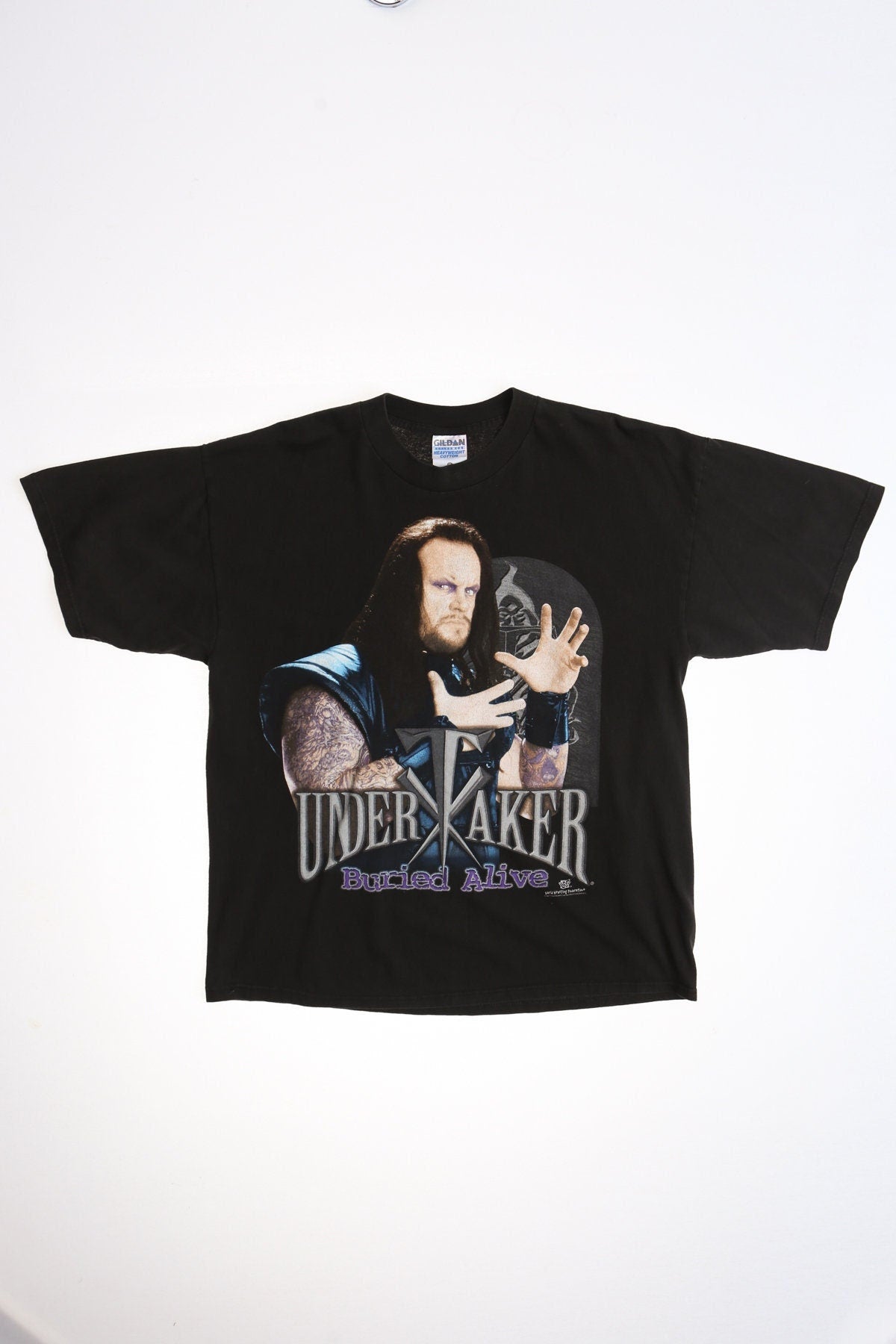 Vintage under taker wwe wrestling graphic t-shirt shirt black wwf y2k