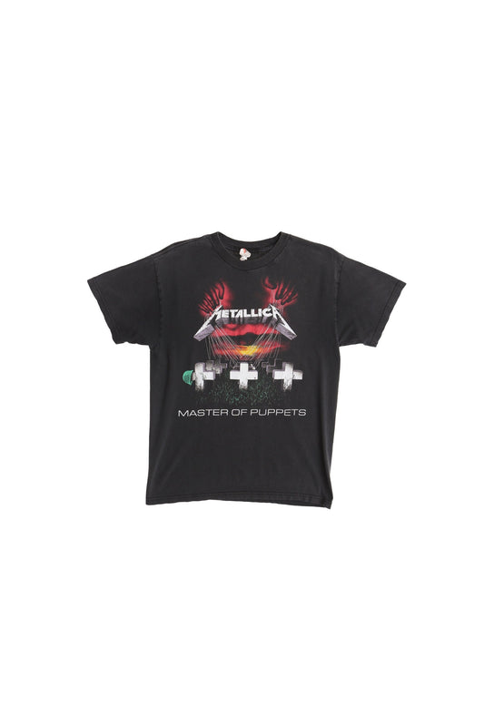 Metallica rock shirt master of puppets black y2k band crosses t-shirt