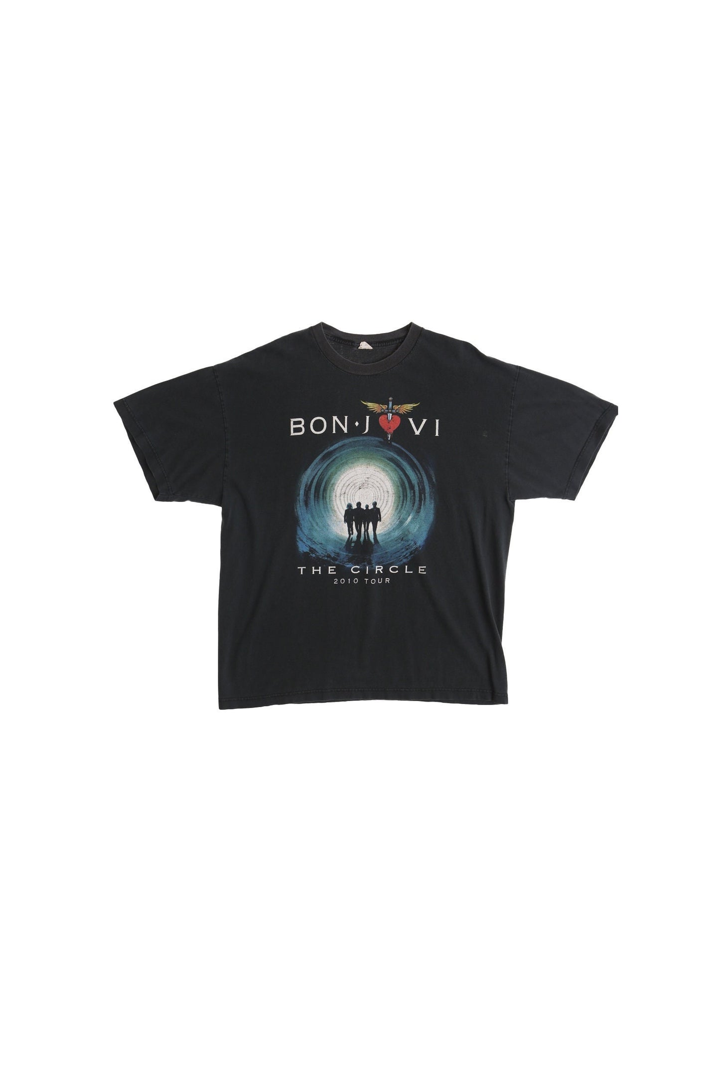 Bon jovi the circle tour kid rock special guest 2010 black shirt rock band