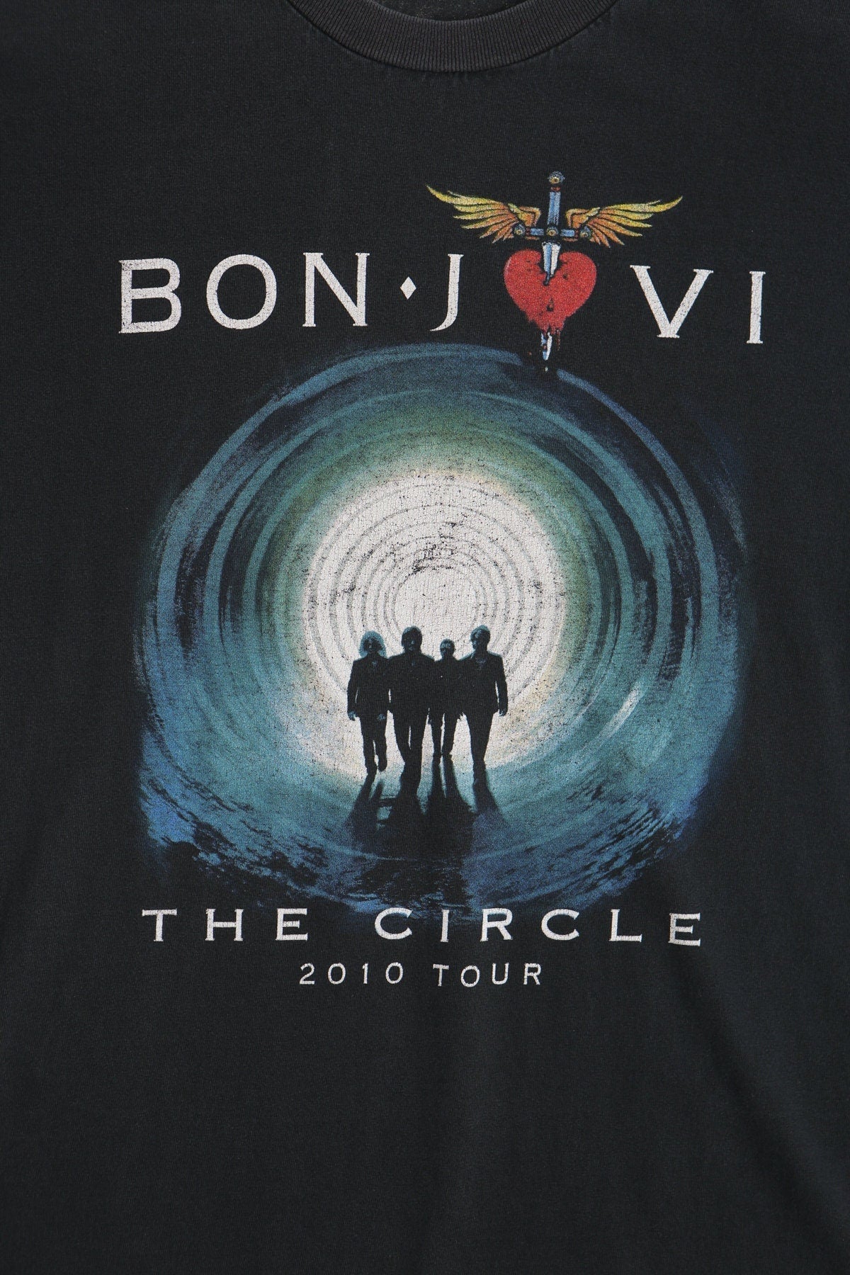 Bon jovi the circle tour kid rock special guest 2010 black shirt rock band