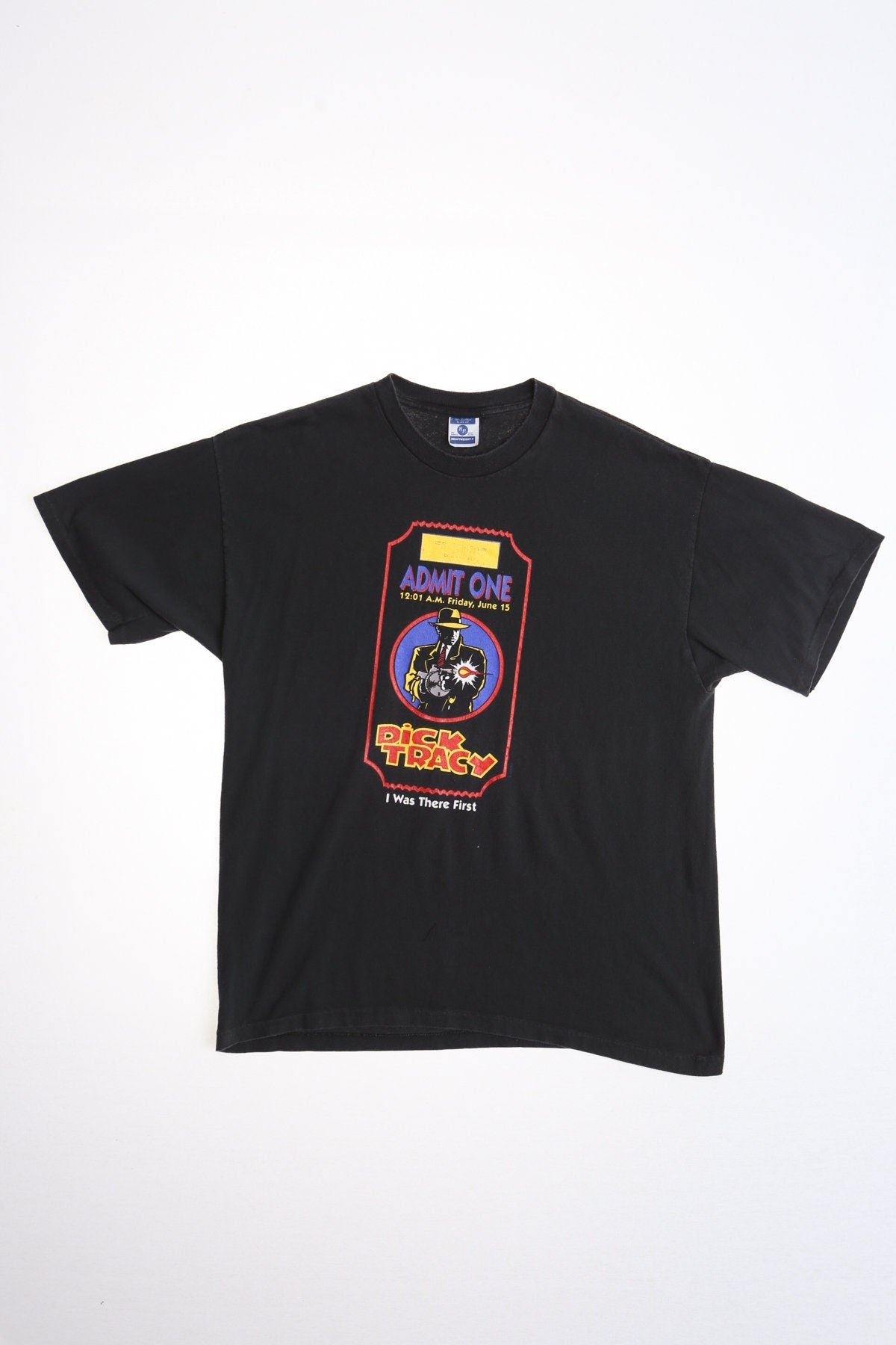 Dick tracy admit one vintage shirt black t-shirt friday june 15 i was there first 90's made in usa xl