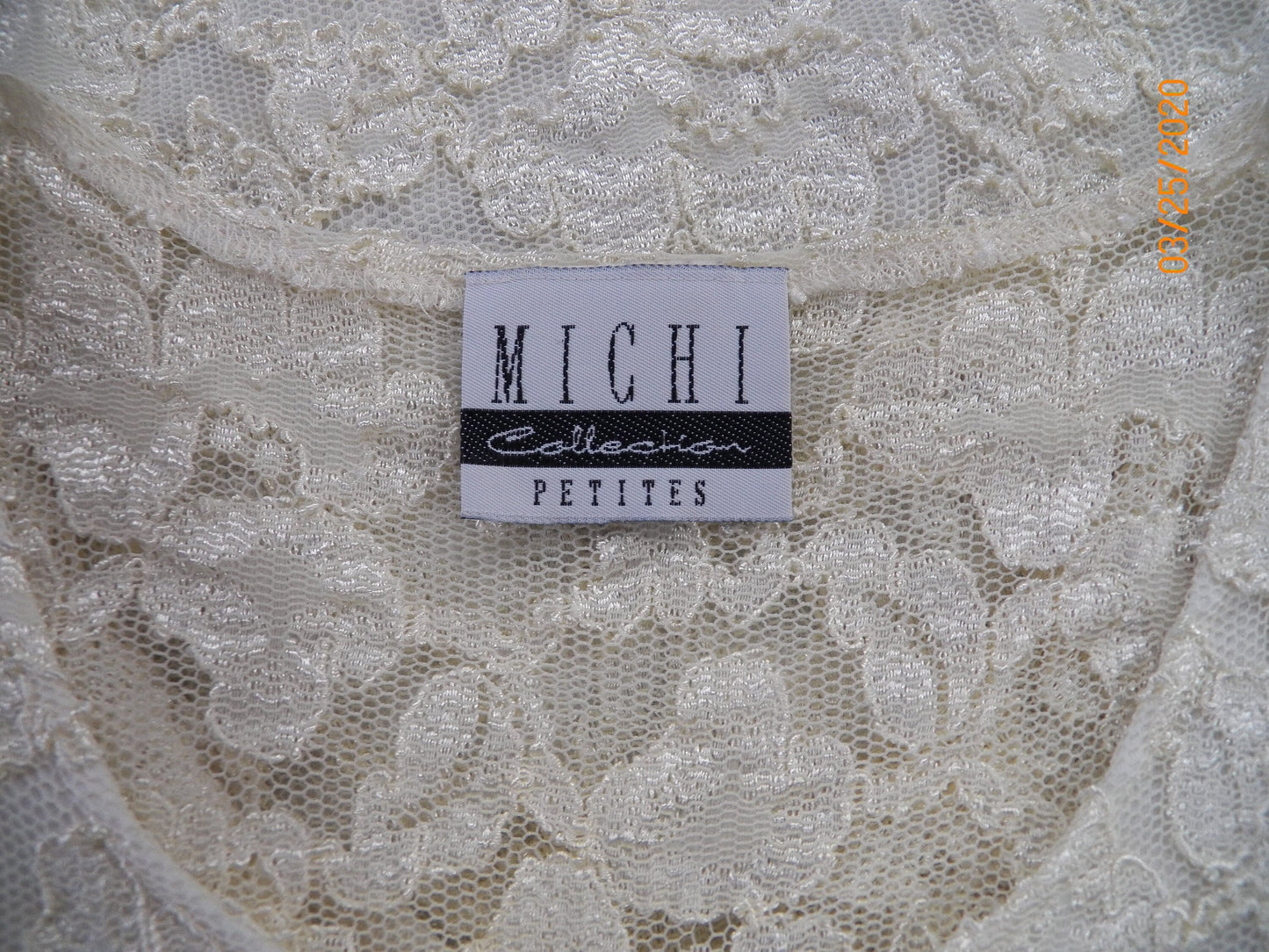 Women lace polyester white 90's top